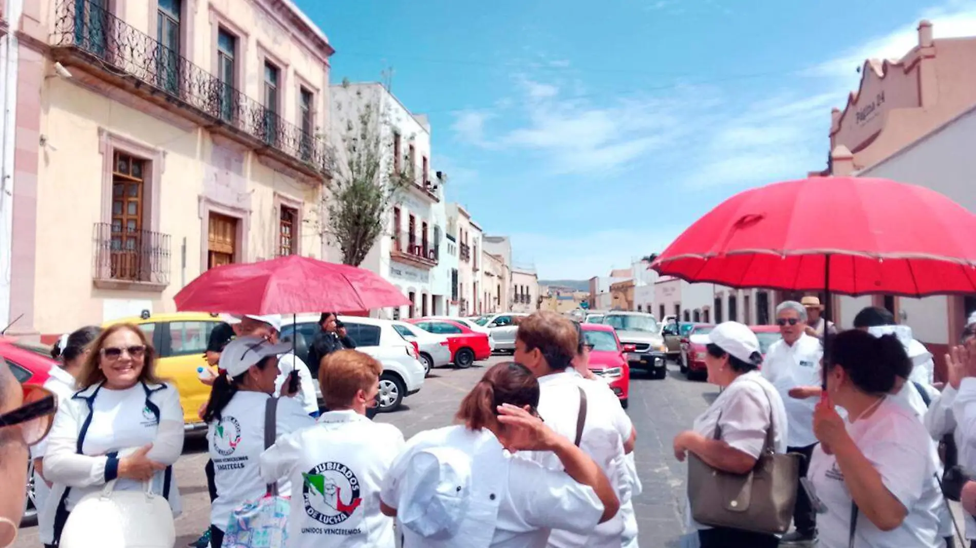 Protesta de jubilados del IMSS